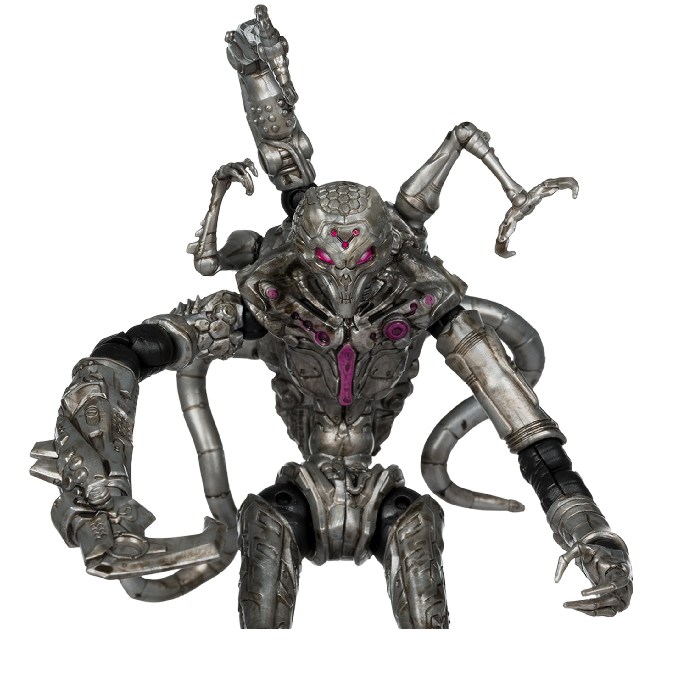 Brainiac arms and tentacles accessory set enhances display versatility and play options.