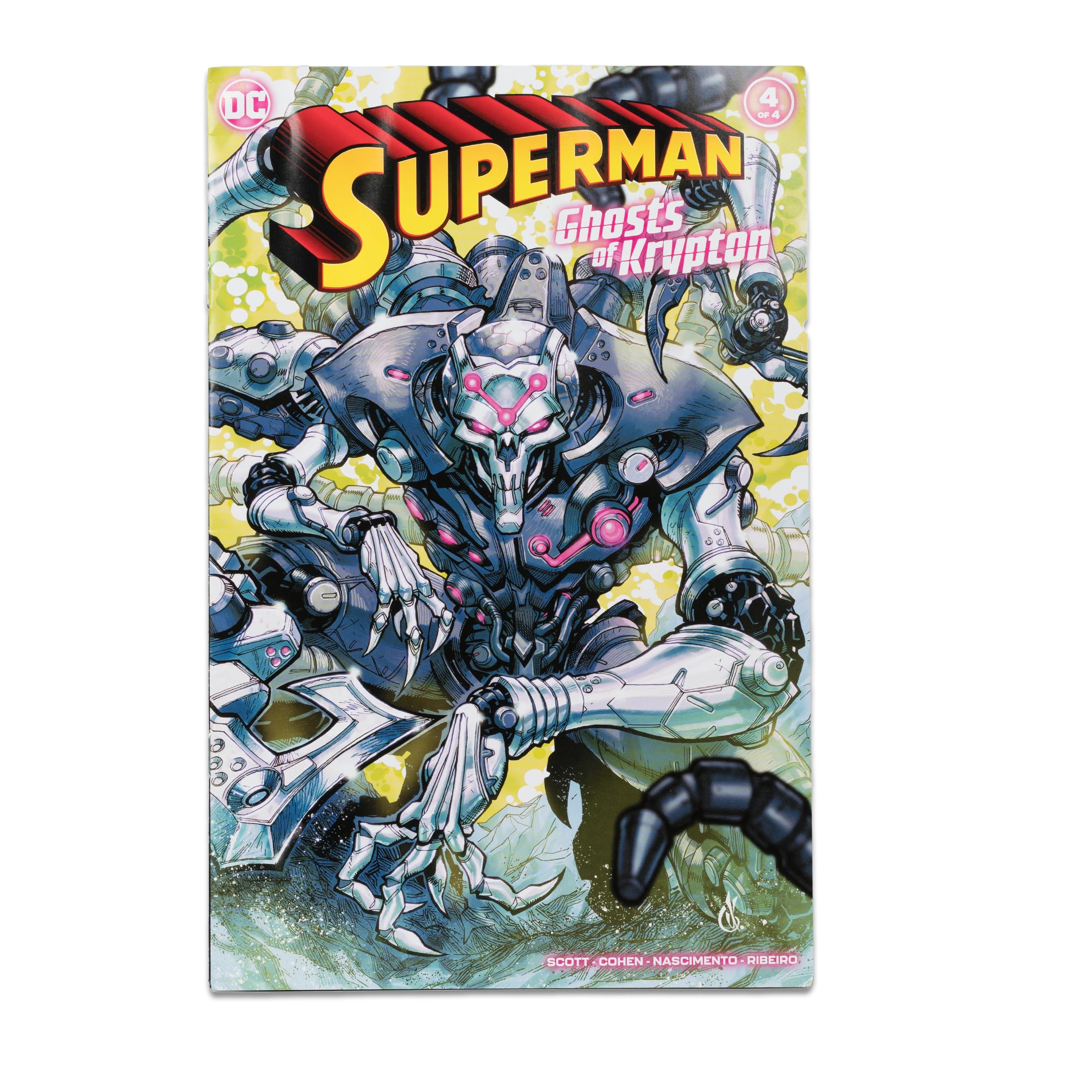 Front art card features exclusive Superman Ghosts of Krypton artwork for collectors.