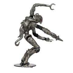Close-up of Brainiac figure highlighting articulated joints and sculpt details.
