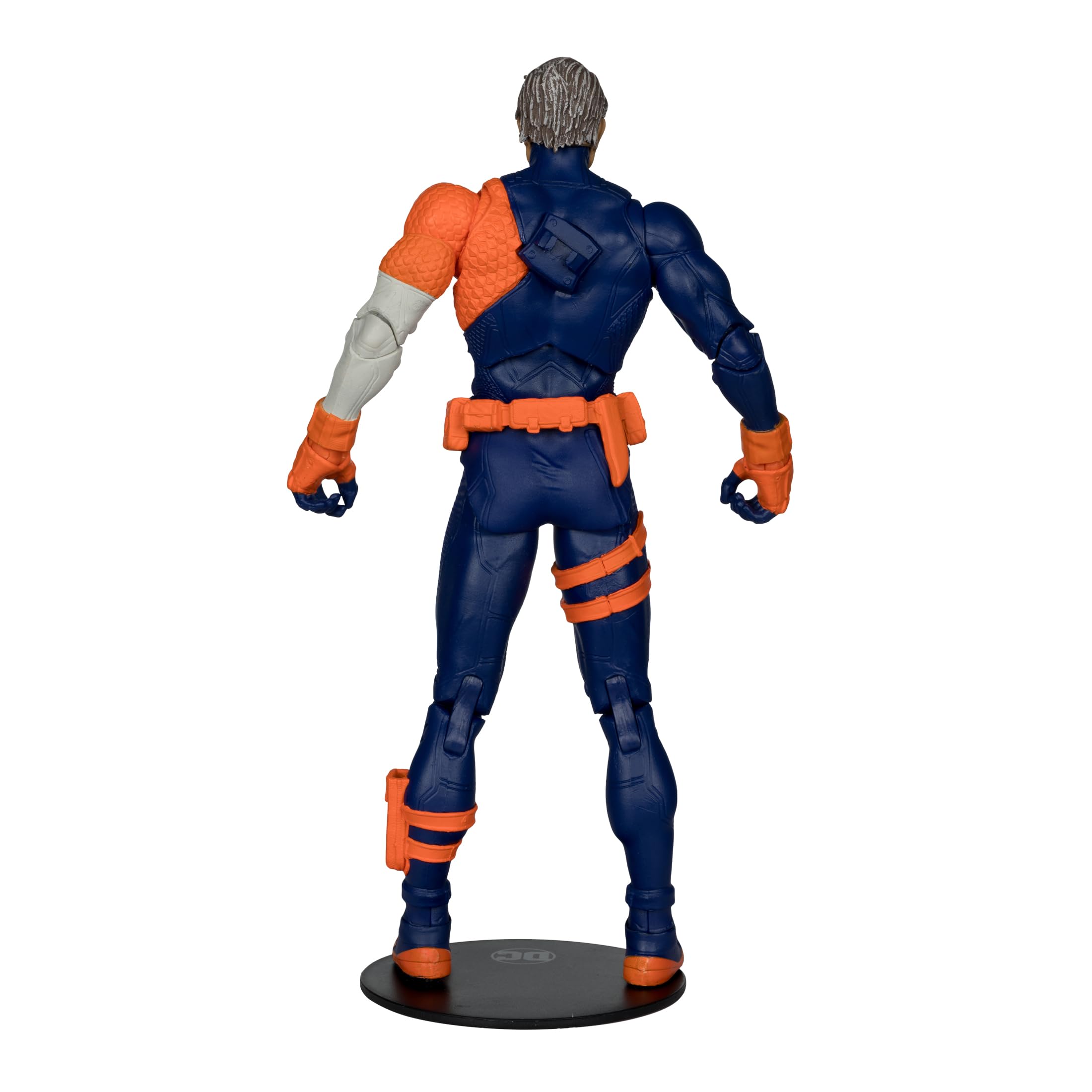 McFarlane Deathstroke display base provides stable shelf setup