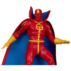 Red Tornado soft cape enhances dramatic display by McFarlane Toys
