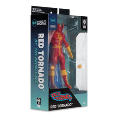 Red Tornado with DC Direct figures for a connected display by McFarlane Toys