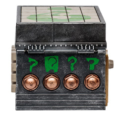 McFarlane Toys Riddler Puzzle Box batgirl-nod hint of crossover easter eggs.