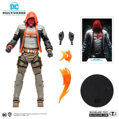 McFarlane Toys Red Hood art card included with artwork and biography.