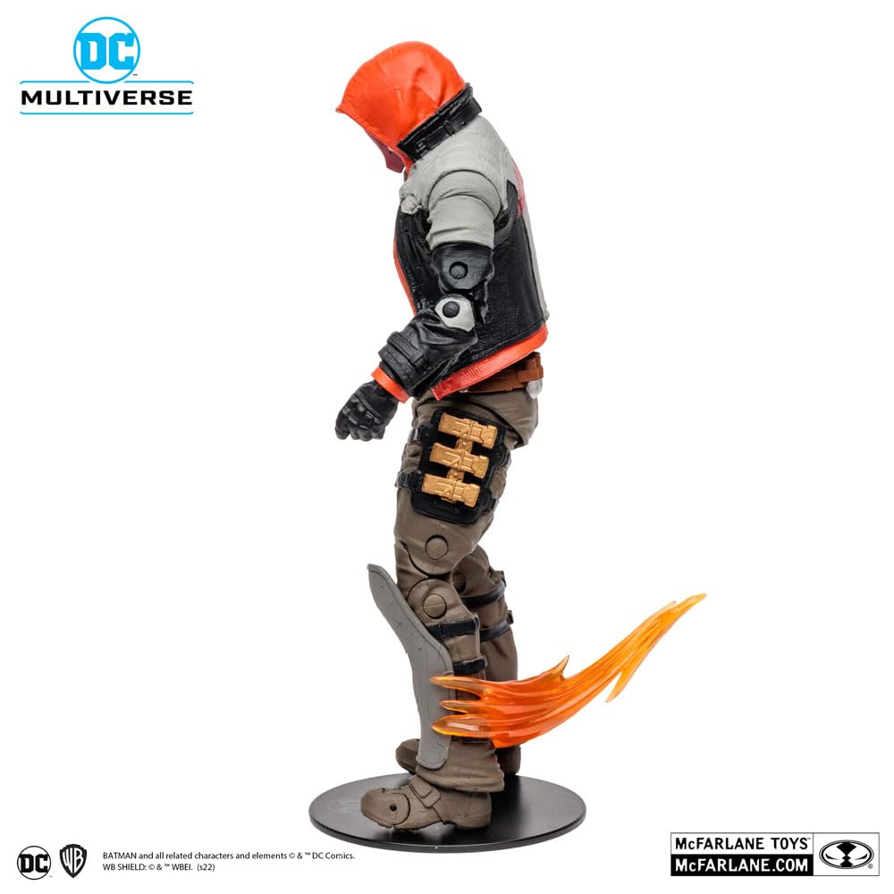 McFarlane Toys Red Hood ultra articulation supports dynamic action.