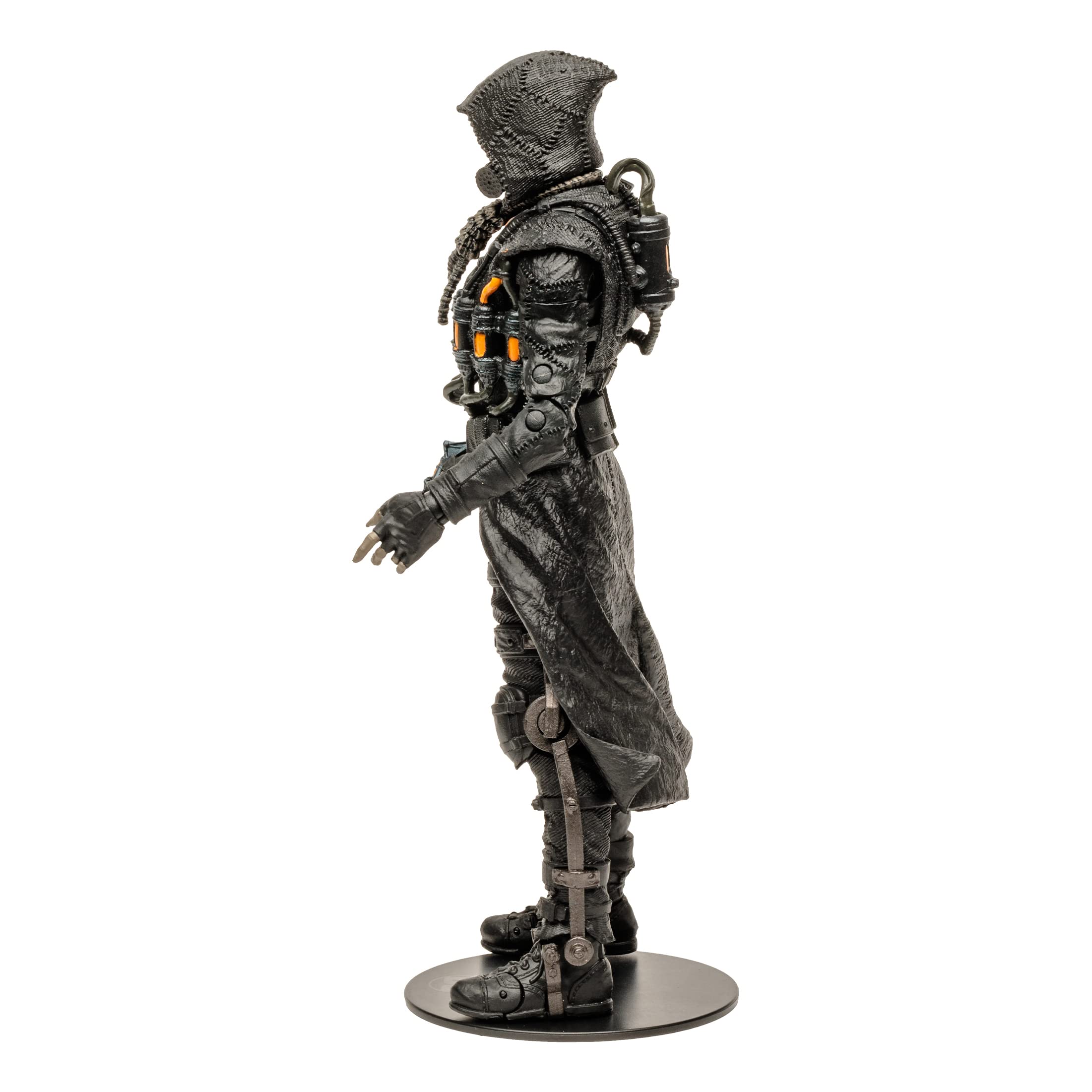 McFarlane Toys Scarecrow rich textures highlight display-ready details.