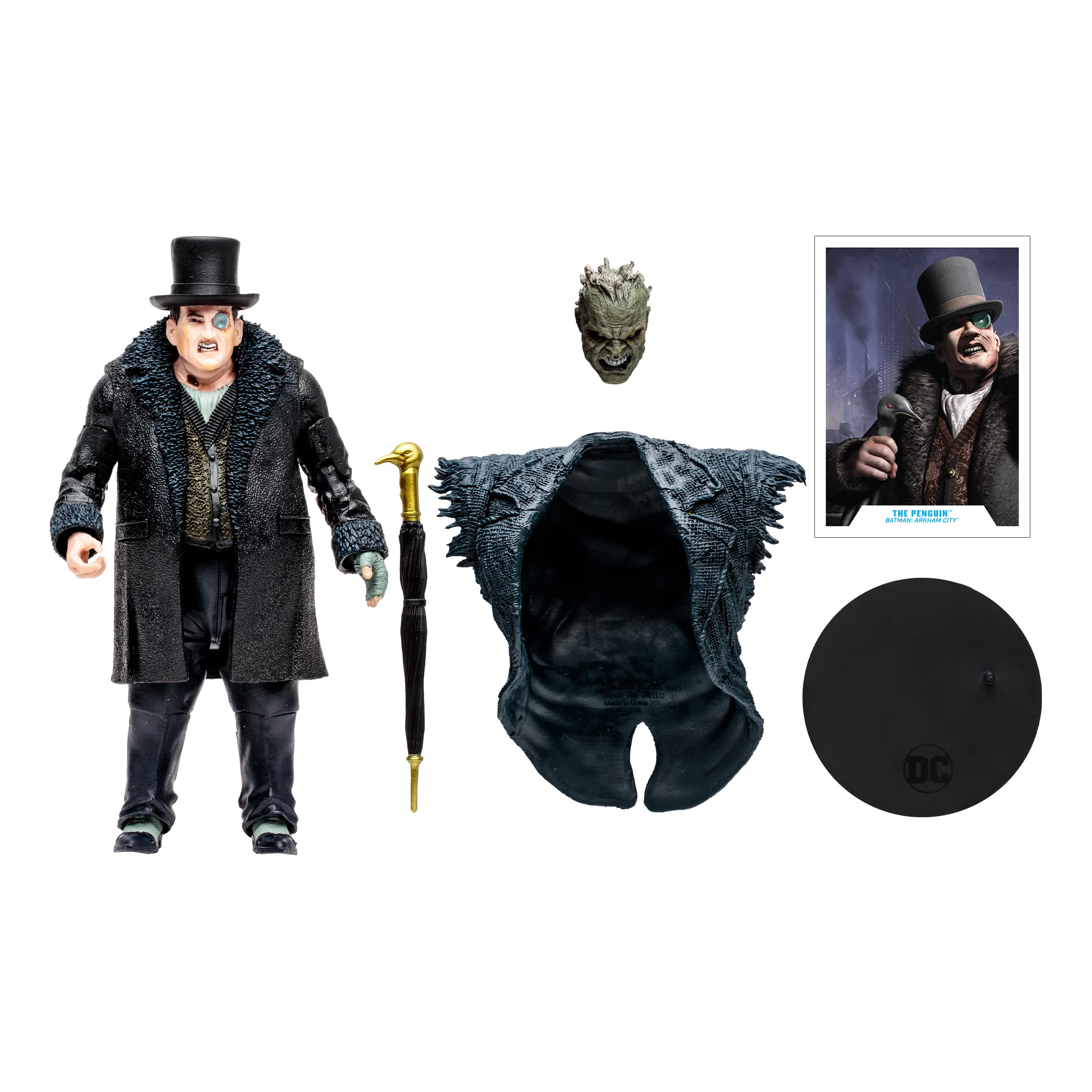 McFarlane The Penguin packaging art offers shelf-ready presentation.