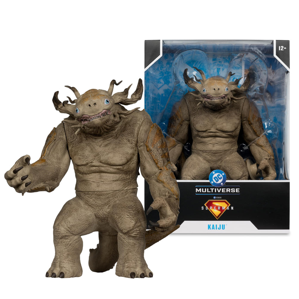 McFarlane Toys DC Kaiju terrain adds dramatic backdrop.