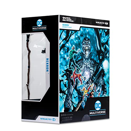 McFarlane Nekron collectible figure with base and scythe accessory