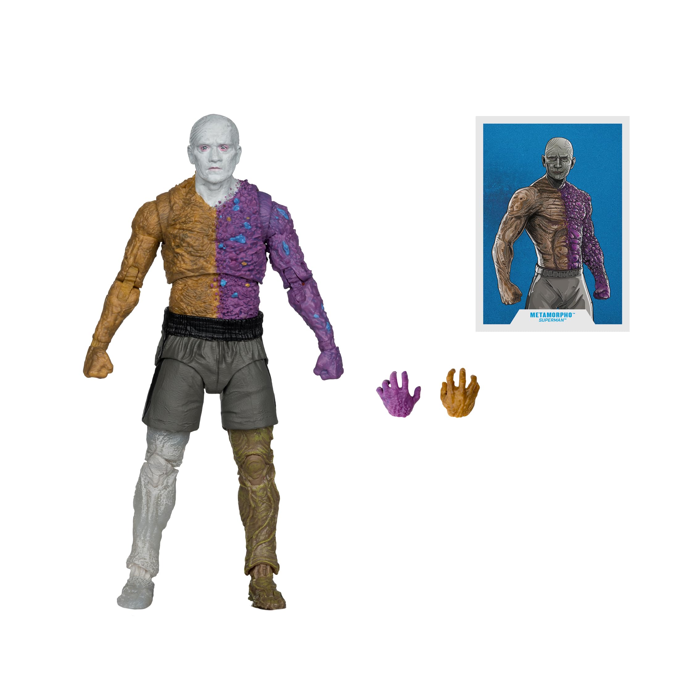 Metamorpho includes two alternate hands for varied poses