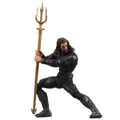 McFarlane Toys Aquaman stealth suit with base, ideal for stable display.