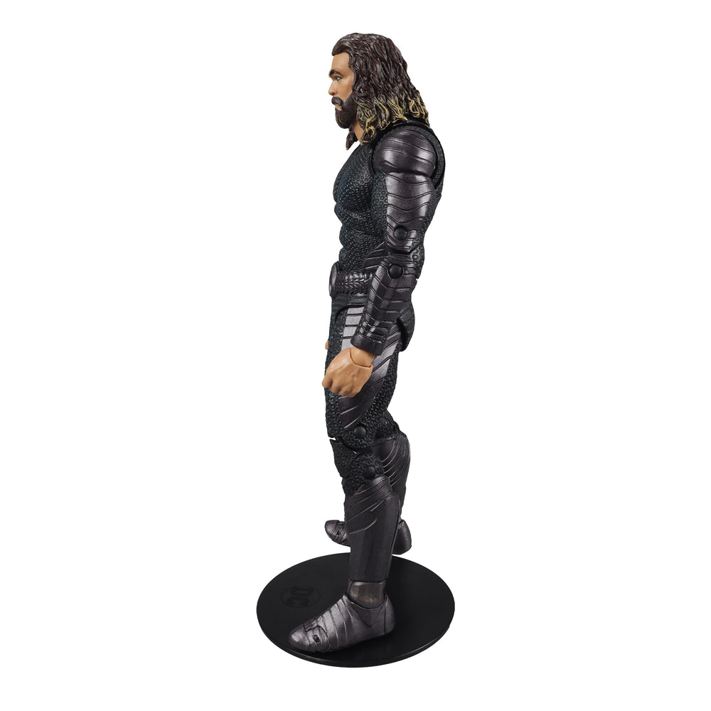 McFarlane Toys Aquaman stealth suit pose-ready figure for shelf display and photography.