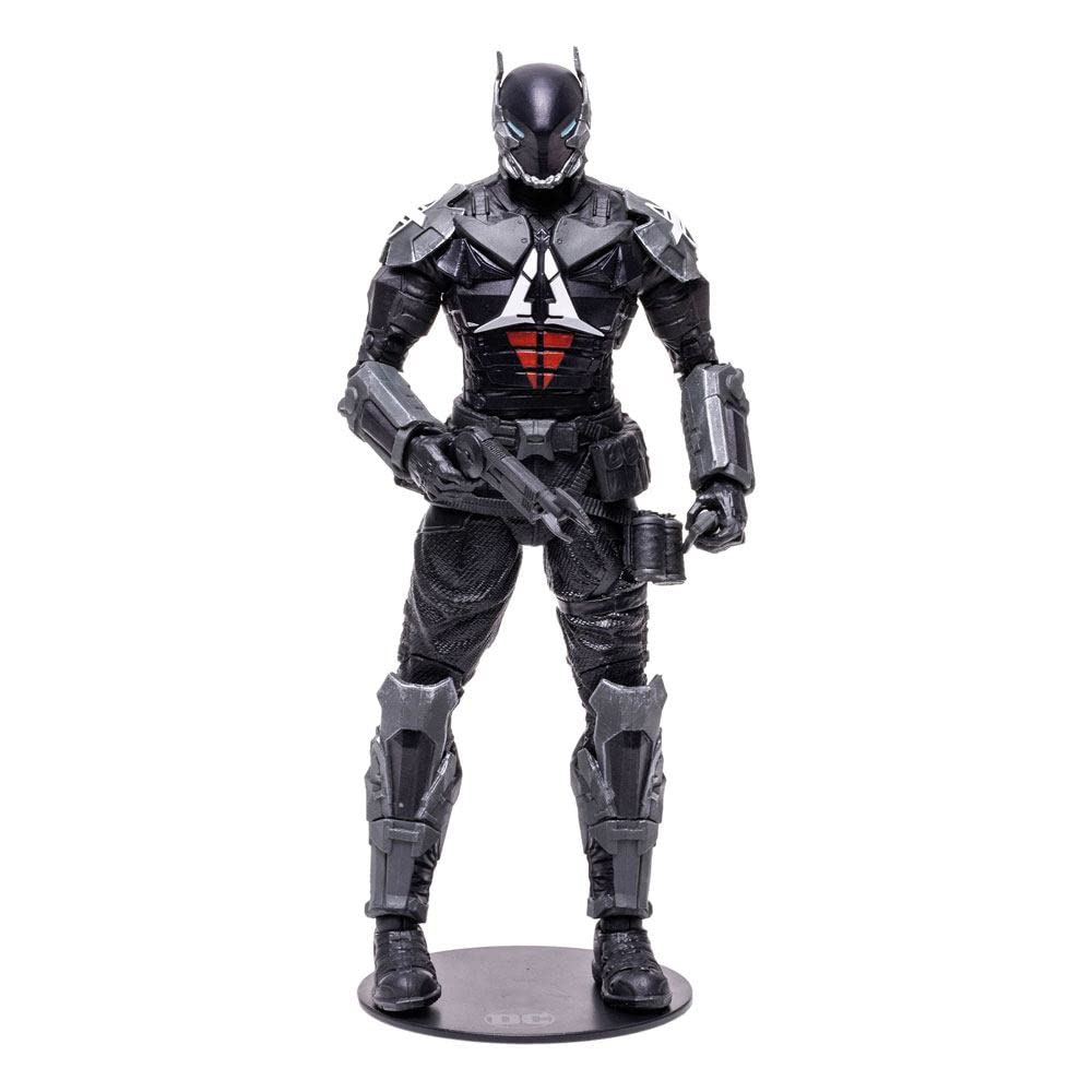 McFarlane Toys Arkham Knight figure – close-up of detailed armor for display