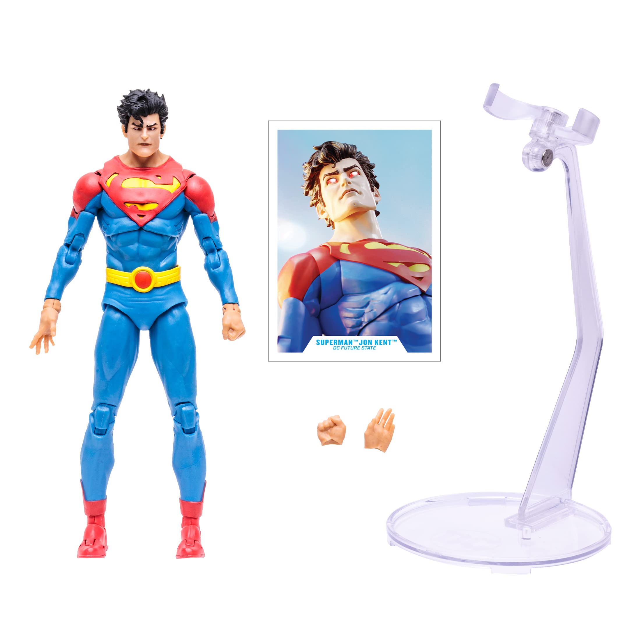 Art card front featuring figure photography for McFarlane DC Multiverse collection