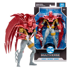 Box packaging and presentation of Azrael armor figure