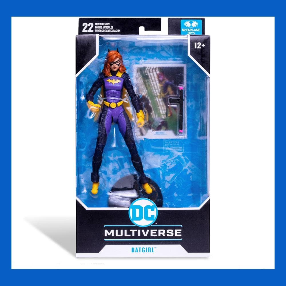 McFarlane Toys Batgirl Gotham Knights 7-inch packaging showcases premium collectible presentation.