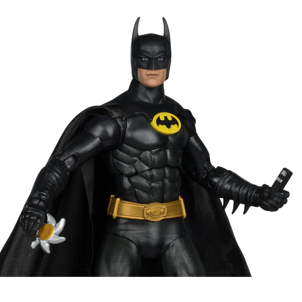 Batman 1989 figure with large soft cape for dramatic cape motion.