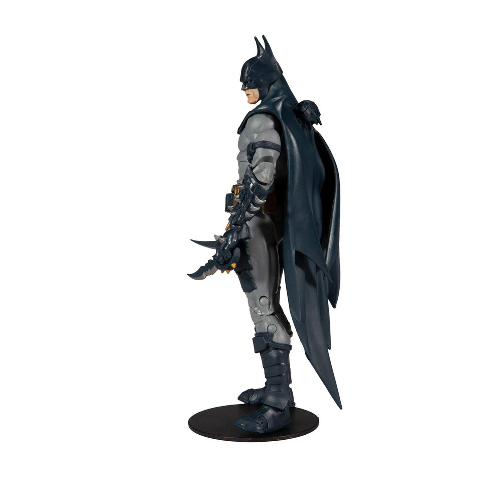 McFarlane Toys Batman 7in figure with two swords for action-ready display.