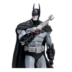 McFarlane Batman Arkham City base and art card for stable display
