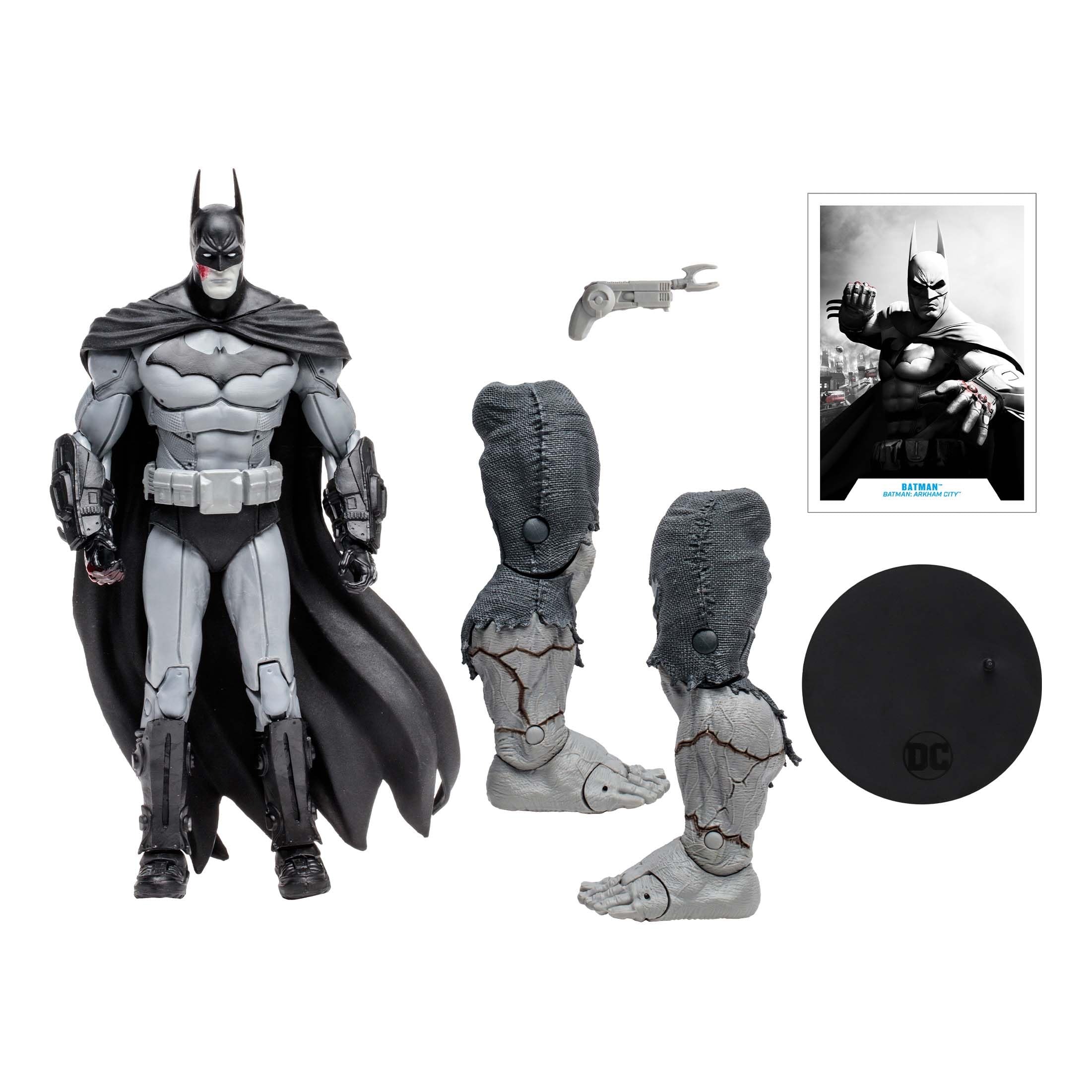 McFarlane Batman Arkham City bat claw accessory enhances posing options