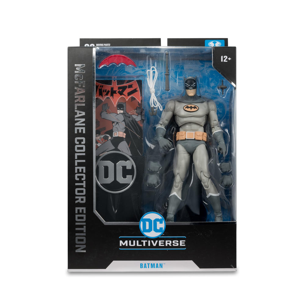 McFarlane Toys Batman Bat-Manga 7in figure on display stand for shelf setup