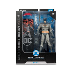 McFarlane Toys Batman Bat-Manga 7in figure on display stand for shelf setup