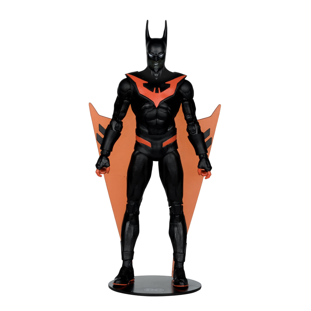 McFarlane Toys Batman Beyond base provides stable shelf posing.