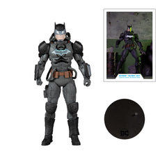 Display-ready McFarlane DC Multiverse Batman collection setup