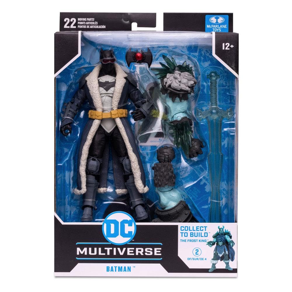 Display-ready Batman Endless Winter figure as centerpiece in a shelf