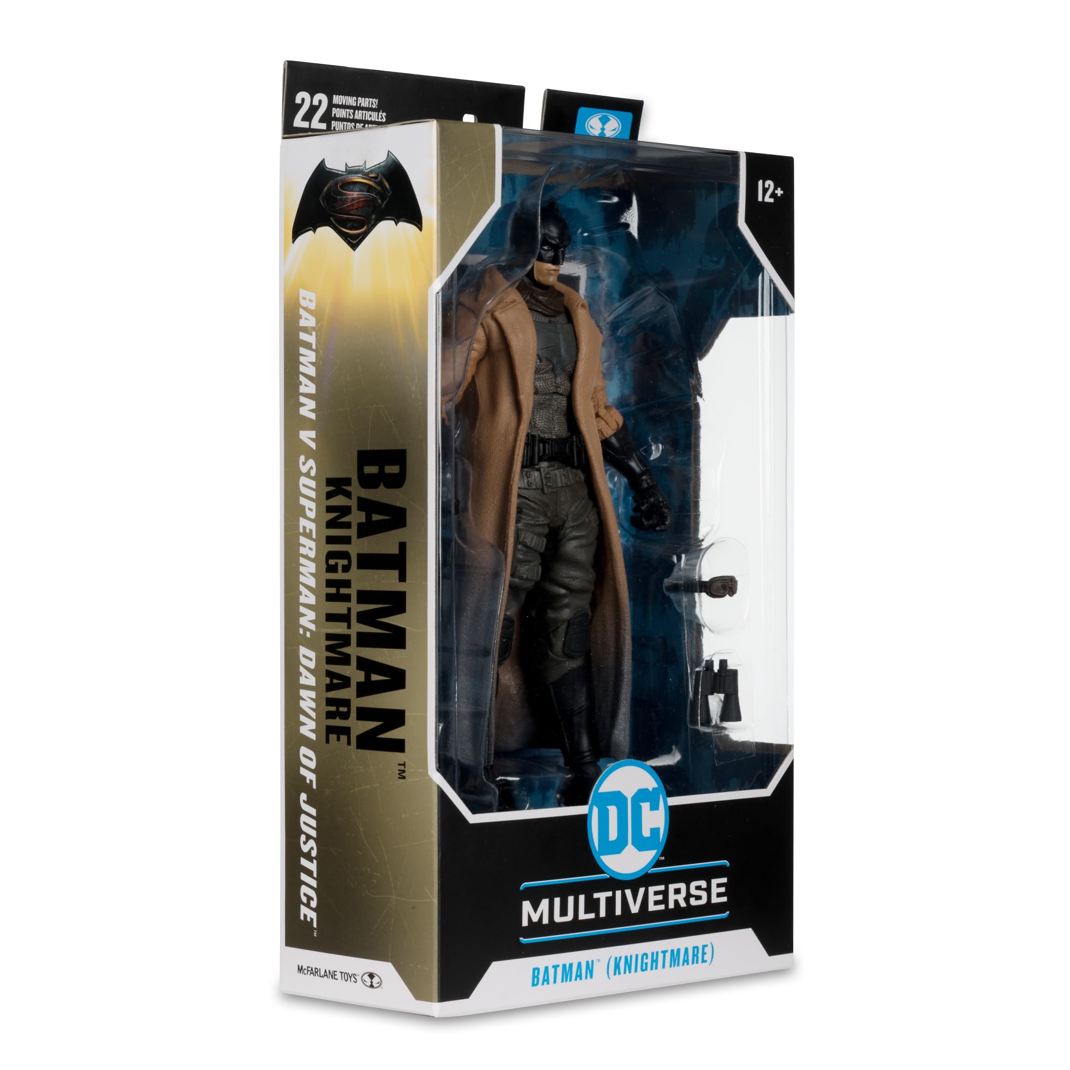 McFarlane Toys Batman Knightmare detailed texture captures costume depth