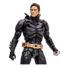 Batman Sky Dive art card from McFarlane Toys—collectible art and bio for display reference.