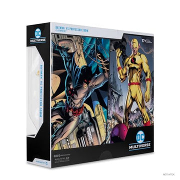 McFarlane Toys Batman vs Professor Zoom Flashpoint display set offers flexible shelf arrangements