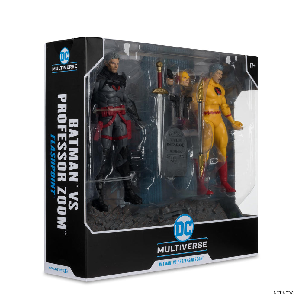 McFarlane Toys Batman vs Professor Zoom Flashpoint 22-part poseability enables versatile posing