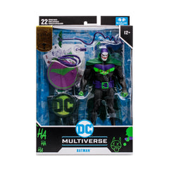 McFarlane Toys Batman White Knight art card back with biography context.