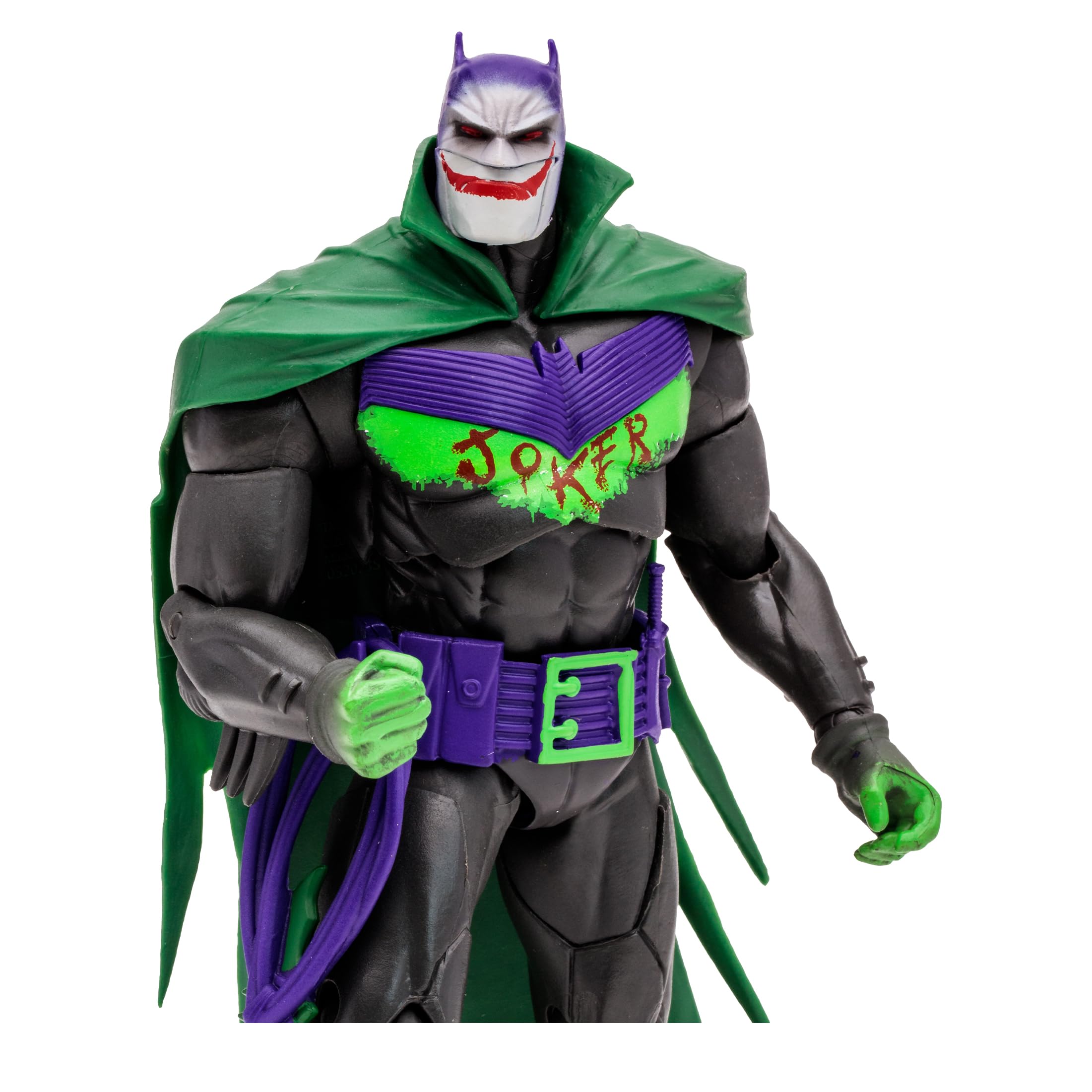 McFarlane Toys Batman White Knight base provides stable support.