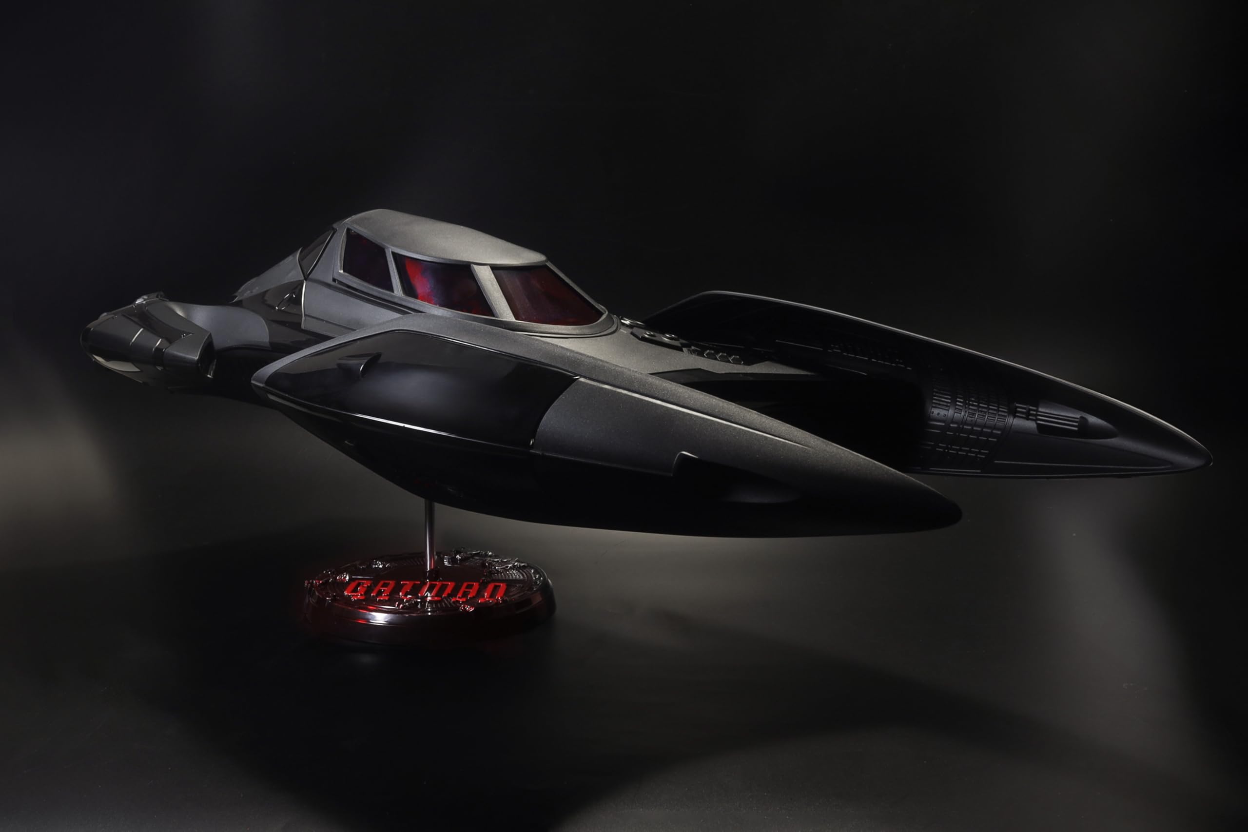 McFarlane Toys Batmobile Beyond lights highlight dramatic shelf scenes