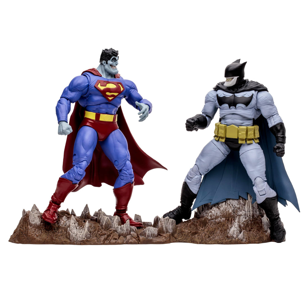 McFarlane Toys DC Multiverse Bizarro & Batzarro 2pk front view for dynamic posing