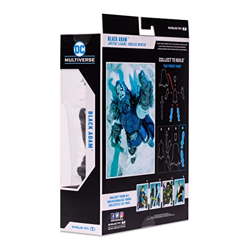 McFarlane Toys Black Adam Endless Winter comic look and aesthetics