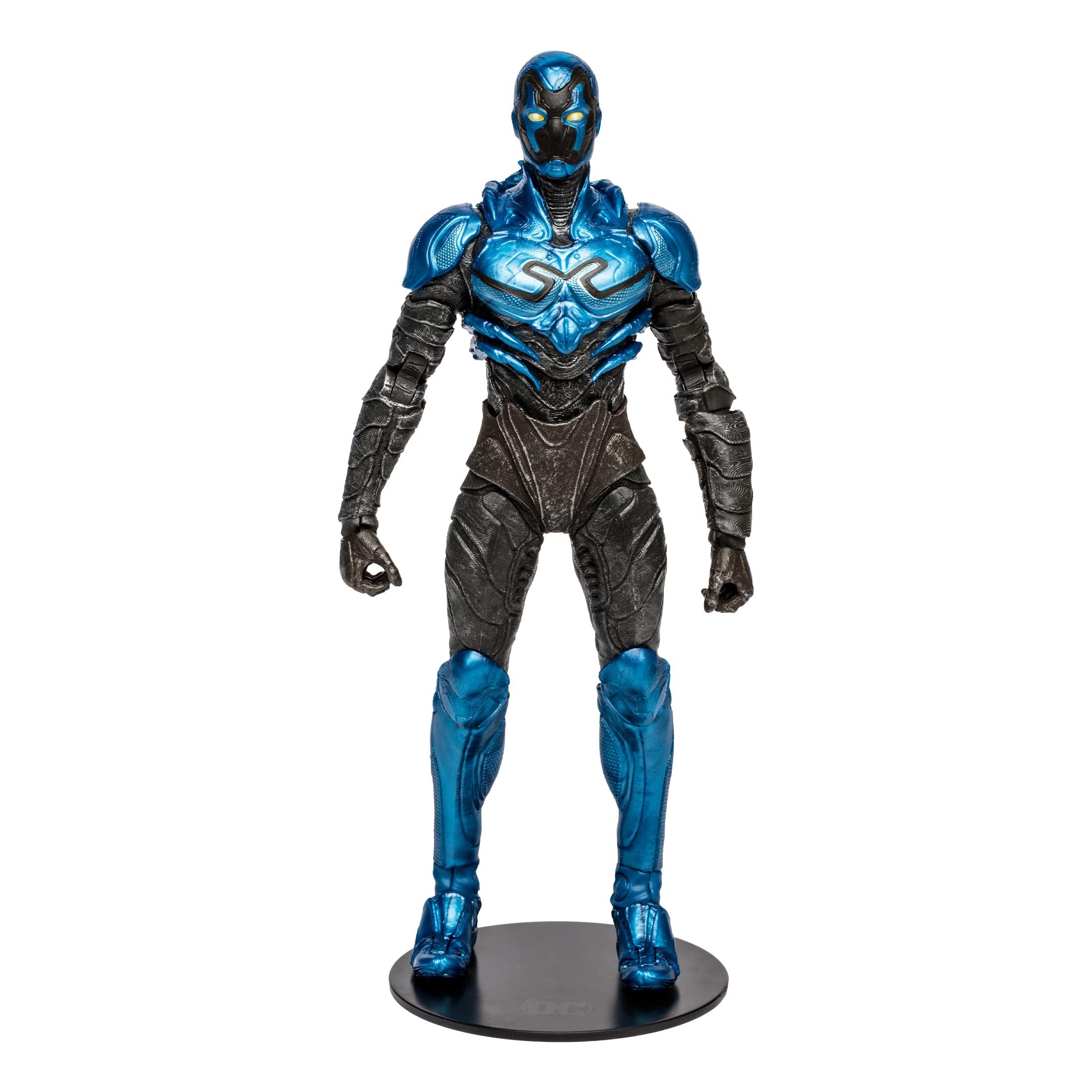 Collectible art card with Blue Beetle artwork and back biography