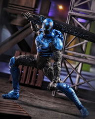 Blue Beetle 7-inch figure in dynamic articulated pose by McFarlane Toys