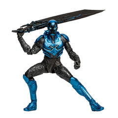 McFarlane Toys Blue Beetle 7in figure, front view for display-ready pose