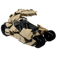 Open doors reveal cockpit access on the camo tumbler