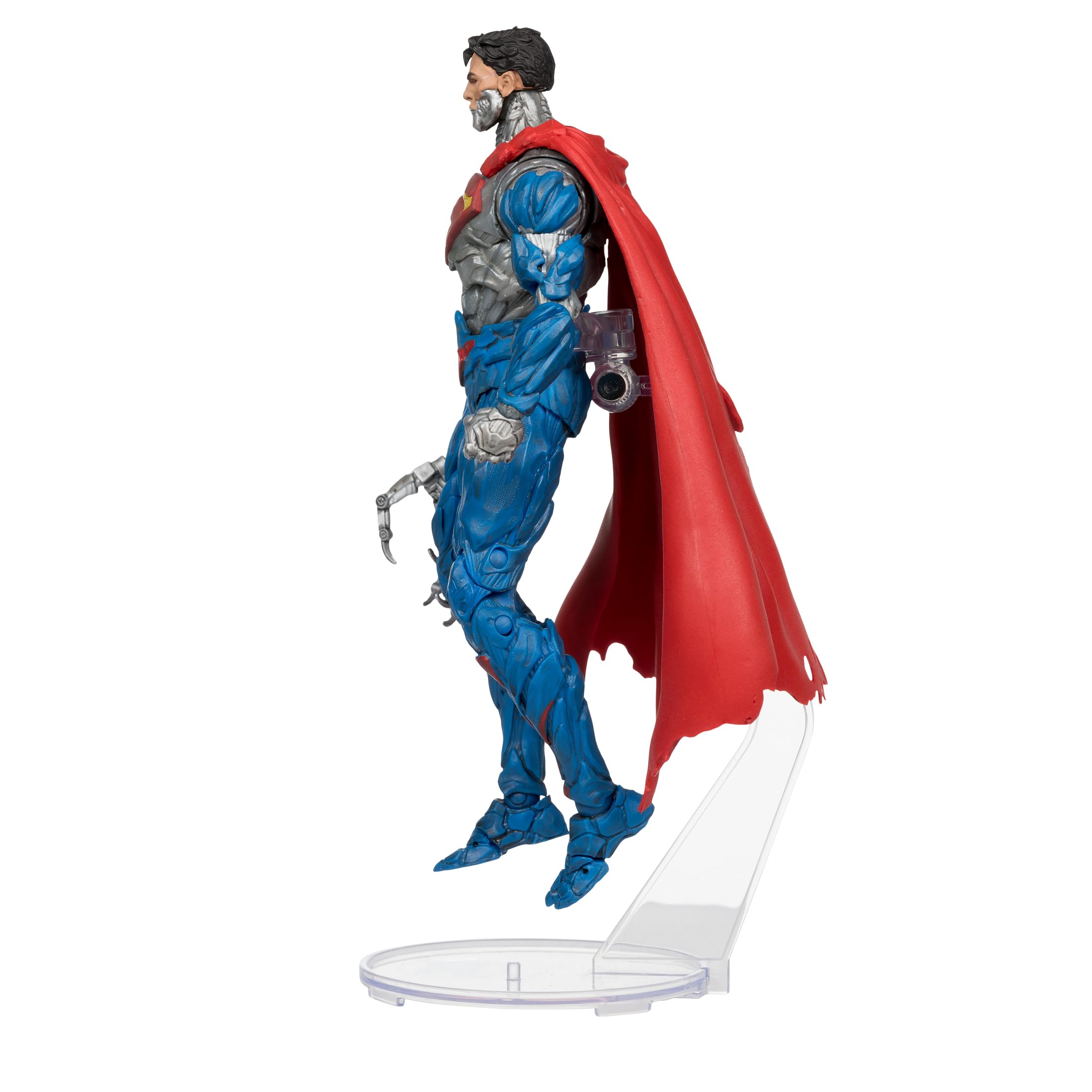 McFarlane DC Multiverse Cyborg Superman detailed armor highlights sculpt and texture