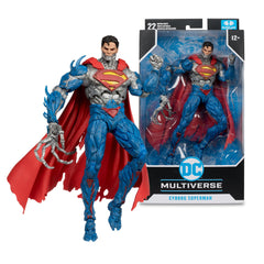 McFarlane DC Multiverse Cyborg Superman Kryptonian armor detail enhances authenticity
