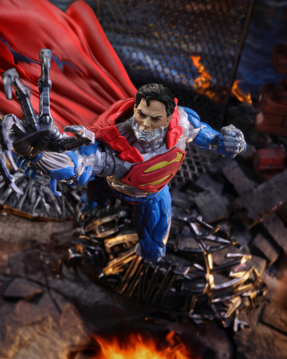 McFarlane DC Multiverse Cyborg Superman with 22-point articulation for dynamic poses