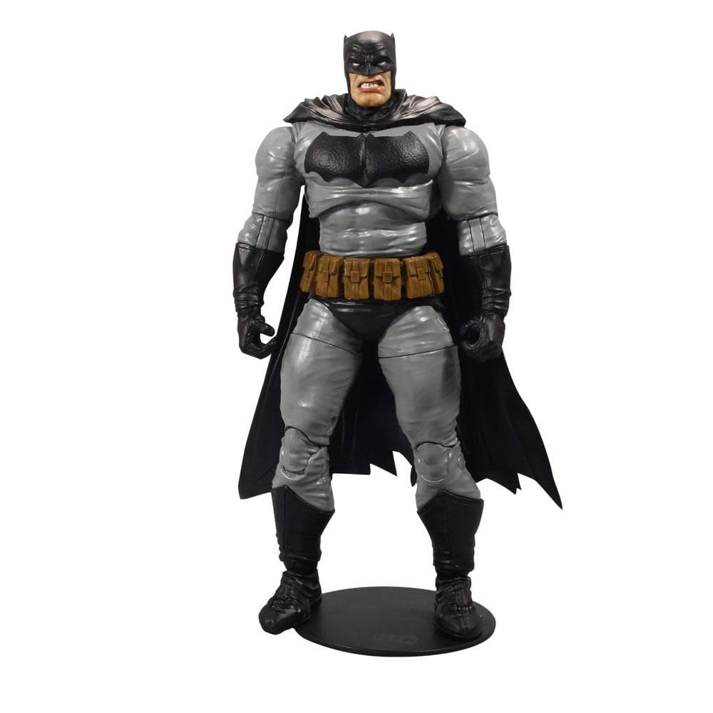 McFarlane Toys DC Multiverse Batman figure front view with detailed sculpt for display and poseability.