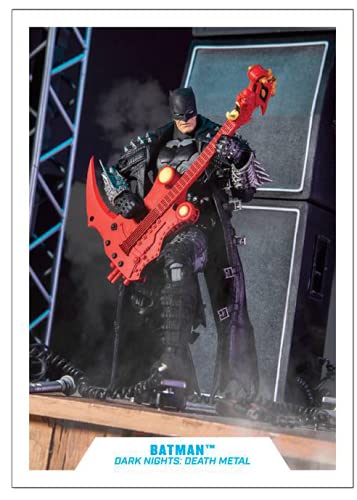 McFarlane Toys Batman armored suit close-up shows sculpt