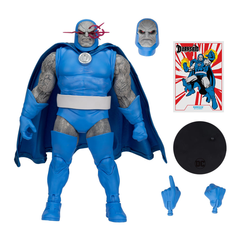 McFarlane Toys Darkseid extra hands expand display possibilities.