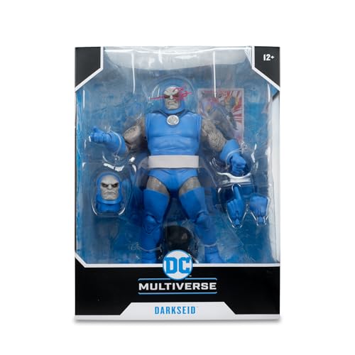 McFarlane Toys Darkseid seven inch scale for collection consistency.