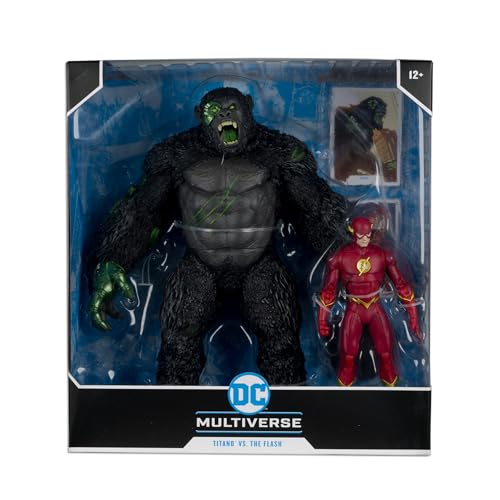 Diorama-style setup idea with Titano and Flash figures
